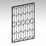 Фото металлическая решетка на окна «r1» 2100х1400 мм (прут 14 мм; рама 15х15 мм) от ПерфоГрад